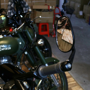 Specchietti retrovisori per moto in lega di alluminio con Design posteriore a foglia posteriore con specchietti per moto personalizzati per manubrio da 7/8 ''22mm - Product Image 5