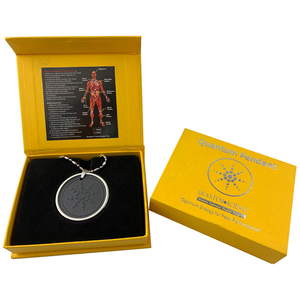 Colgante Cuántico de Piedra Volcánica Hoonni Laval de 45.5mm con Marco de Acero Inoxidable <span class=keywords><strong>y</strong></span> Opción de Tarjeta de Identificación <span class=keywords><strong>para</strong></span> Uso Diario - Product Image 4