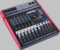 Console de mixage audio haute performance à bas prix, 6-8-12-16 canaux, avec effets intégrés, fabrication en usine, analogique.