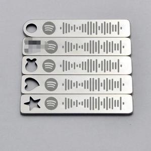 LLavero de código de <span class=keywords><strong>Spotify</strong></span> personalizado L022 para hombre, mujer, niño y niña, regalo, acero inoxidable mate, <span class=keywords><strong>Spotify</strong></span> Song Music Code - Product Image 5