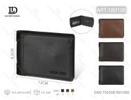 Portafoglio da Uomo in Vera Pelle, Chiusura a 7 Pieghe, Stile Minimalista, Ideale come Regalo - Product Image 1