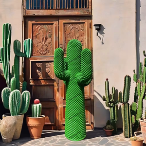 Art nouveau design fait à la main en résine artisanat intérieur extérieur accessoires de décoration artificielle grandeur nature en fibre de verre <span class=keywords><strong>Cactus</strong></span> Statues - Product Image 1