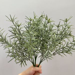 Plante décorative d'intérieur artificielle Meng Jie, romarin vert à 7 têtes, Hedyotis Diffusa - Product Image 4