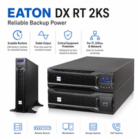 Eaton UPS Équipement de serveur de salle informatique en ligne monté en rack Durée de vie prolongée de la batterie 2000VA/1800W 220V UPS 2KVA DX RT 2KS