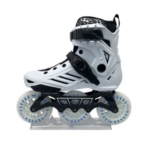 Patins à roulettes de course professionnels tout flash à trois roues pour adultes et enfants, coque en nylon, garçons et filles - Product Image 3