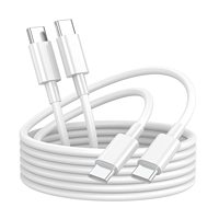 Cable de Datos USB-C Tipo C de Carga Rápida 2026, Blanco, Cargador Rápido para Teléfonos Móviles Android, Conectores de 100w, Trenzado