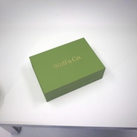 Caja Cuadrada de Cartón Rígido Personalizada, Ecológica, Biodegradable, Hecha con Materiales Reciclados, con Recubrimiento UV, Laminado Mate y Relieve de Esponja