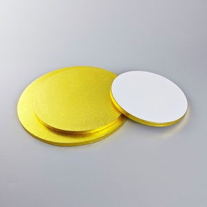 Plateau à gâteau rond en carton ondulé jetable avec impression estampée motif rose et raisin, support à gâteau en carton ondulé - Product Image 2