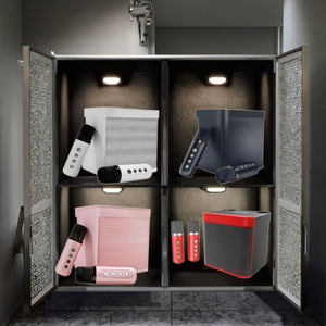 New Party Box xách tay không dây 4 inch Loa Mini Karaoke với mic profecional woofer Home USB BT chuyên nghiệp hoạt động - Product Image 1