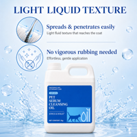 Liquide Dissolvant de Graisse et Sébum Nettoyant en Profondeur pour Peau d'Animaux – Pénétration Rapide, Sans Frottement, Apaise les Peaux Irritées et Rougeurs – Nettoyant pour Chiens et Chats