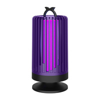 Portable LED piège à moustiques lampe choc électrique intégré lumière photocatalyseur Bug Zapper pour ménage dortoir corps en plastique
