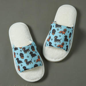 Imprimé <span class=keywords><strong>chien</strong></span> dessin animé ouvert <span class=keywords><strong>pour</strong></span> pantoufles <span class=keywords><strong>pour</strong></span> femmes hommes usage domestique transfrontalier avec <span class=keywords><strong>plancher</strong></span> en bois à fond Eva <span class=keywords><strong>pour</strong></span> printemps automne style fourrure - Product Image 5