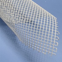 Tissu en maille hexagonale à gros trous 100 % polyester blanc 130 g/m² 3 mm pour sacs à linge et sacs de rangement