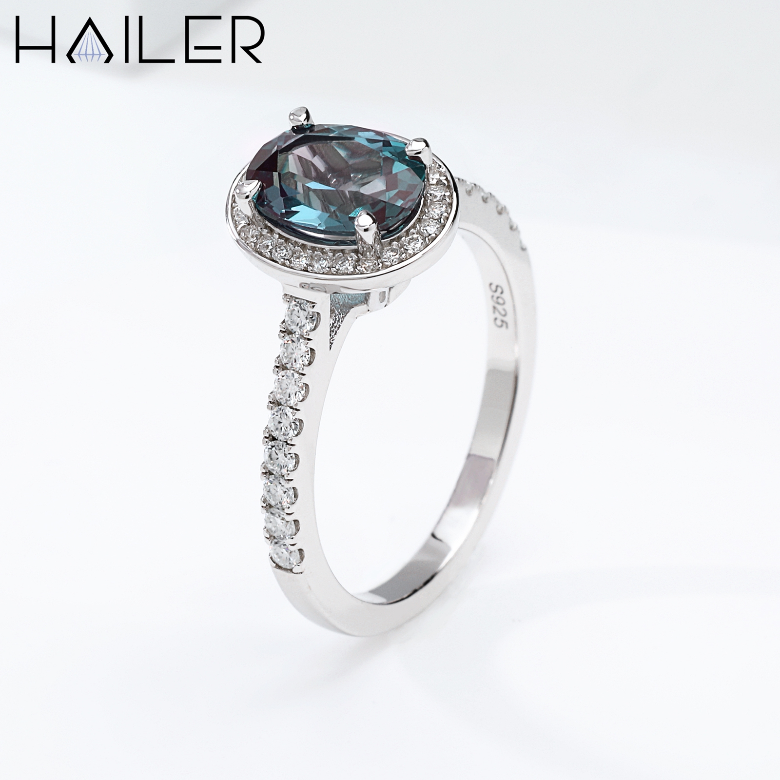 Bague Homme Alexandrite Naturelle 8,40 Carats, Ovale, Argent 925, Certifiée AGI, Taille 9