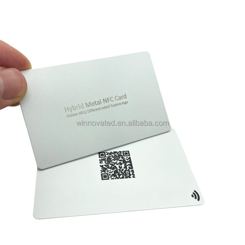 hybrid white nfc card