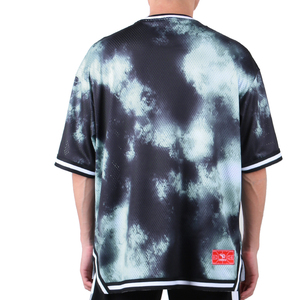 Conçu sur mesure Chemise en maille surdimensionnée en jersey Boxy pour hommes Polyester respirant Impression par sublimation Logo brodé Basketball vierge - Product Image 4