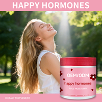 Cápsulas Multivitamínicas Happy para el Equilibrio Hormonal Femenino, 120 Unidades, Suplemento para el Bienestar Diario de la Mujer