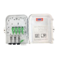 Caja de distribución FTTH de 8 núcleos Caja divisora de fibra óptica 1x8
