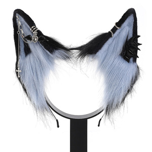 Nuovo arrivo orecchie di pelliccia fasce <span class=keywords><strong>per</strong></span> <span class=keywords><strong>capelli</strong></span> gotico Hairband <span class=keywords><strong>Halloween</strong></span> <span class=keywords><strong>accessori</strong></span> <span class=keywords><strong>per</strong></span> <span class=keywords><strong>capelli</strong></span> - Product Image 2