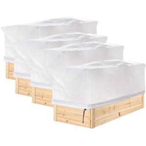 Couverture de protection des plantes Zanhui 100x40x45cm en tissu non tissé, résistante au gel, filet de jardinage réutilisable, couverture rectangulaire - Product Image 2