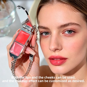 Encuentra un rubor facial similar al logotipo OEM, maquillaje vegano, encantador rubor rosa, rubor en crema individual de marca privada - Product Image 2