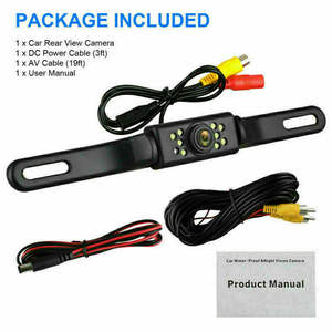 IPoster voiture vue arrière caméra <span class=keywords><strong>de</strong></span> <span class=keywords><strong>recul</strong></span> 9 LED vision nocturne étanche <span class=keywords><strong>plaque</strong></span> <span class=keywords><strong>d</strong></span>'<span class=keywords><strong>immatriculation</strong></span> 12v HD lignes <span class=keywords><strong>de</strong></span> guidage <span class=keywords><strong>de</strong></span> stationnement <span class=keywords><strong>sur</strong></span> off - Product Image 6