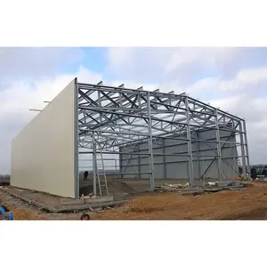 Armazém de estrutura de aço de fabricação, projeto de construção pré-fabricado