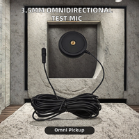 Microphone de mesure professionnel omnidirectionnel à condensateur 3,5 mm léger et portable pour la calibration audio et les tests acoustiques
