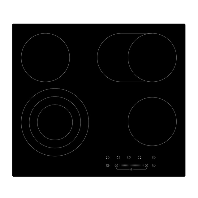 60cm Electric Stove 4 Cooking Zones
