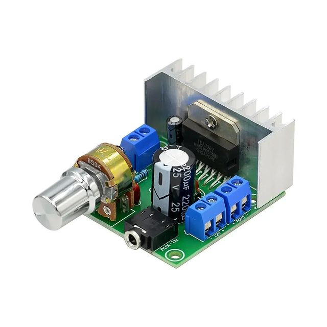 AC/DC 12V TDA7297 2x15W Digital Audio Amplifier DIY Kit Dual-Channel Module