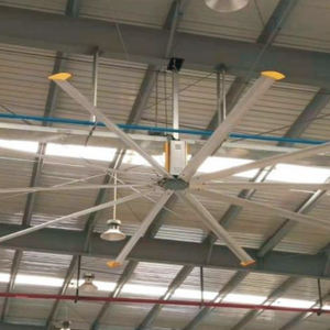 LONGWELL OEM industriale CE motore ventilatore da soffitto per palestra intelligente a basso consumo di energia telecomando in alluminio lama Hvls ventilatore - Product Image 3