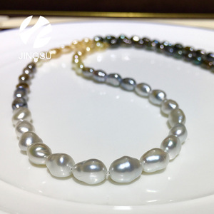 Barroco forma color blanco natural del Mar del Sur Keshi perlas sueltas - Product Image 4