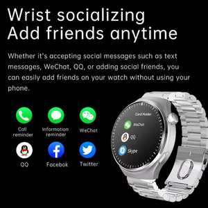 Montre connectée à écran rond, best-seller, avec carte SIM, caméra, suivi du sommeil, rappel d'appel - écran IPS, autonomie de 4 jours, étanche IP65 - Product Image 4