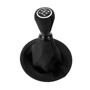 Pommeau de levier de vitesse en cuir, coutures noires, ajustement ergonomique pour Peugeot Citroën 307 - Product Image 2
