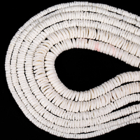 Fabrikpreis Natürliche Weiße Perlmutt-Muschelperlen in Runder Form als Abstandhalter für Schmuckherstellung DIY Armband Halskette
