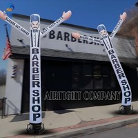 18 pies de alta resistencia atractivo tubo inflable hombre cielo bailarines para barbería