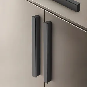 Model T Gagang Dapur Kabinet Knurled Aluminium Emas Model Baru Tiongkok Terbaru Gagang Pintu Lemari