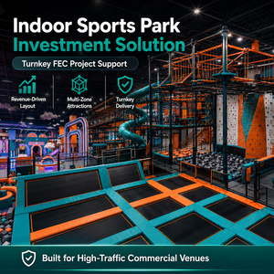 Solution clé en main d'équipements de parc sportif intérieur, trampoline et aire de jeux d'aventure pour les projets de divertissement en centres de loisirs familiaux (FEC) et centres commerciaux - Product Image 1
