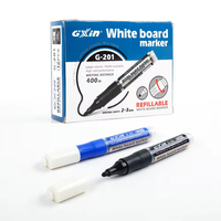 Marqueur pour tableau blanc à paillettes, séchage rapide, rechargeable, non toxique, effaçable à sec