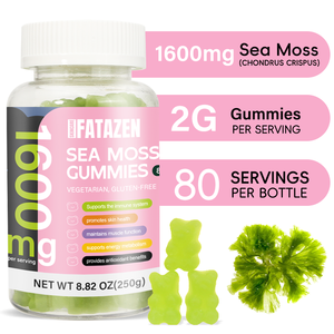OEM Digestive Support Metabolism Boost Detoxification Vitality Energy Release 1600mg Gluten Free Non GMO Irish Sea Moss Gummy - Product Image 2