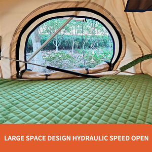 Nouvelle tente de toit de voiture de 2-3 personnes ouverture rapide automatique tente de <span class=keywords><strong>camping</strong></span> de profil d'aluminium de triangle de SUV tout-terrain - Product Image 2
