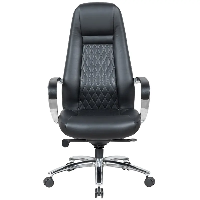 Best ergonomic back design upholstered leather swivel executive office chair