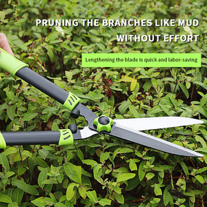 <span class=keywords><strong>Pas</strong></span> <span class=keywords><strong>cher</strong></span> haute dureté lame antidérapant long manche sécateur SK5 acier portable durable arbre haie sécateur ciseaux - Product Image 2
