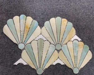 Mosaico de vidrieras de madreperla moderno, decoración de <span class=keywords><strong>pared</strong></span> Interior colorida, solución de diseño gráfico de 4mm de espesor - Product Image 3