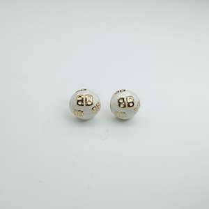 Perles rondes SmileJoyas en acier inoxydable 316L plaqué or 18 carats, 8 mm, durables et résistantes, pour la fabrication de bracelets - Product Image 1
