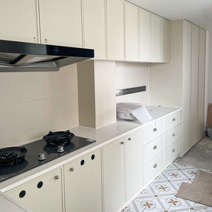 Phong cách đơn giản nhà căn hộ khách sạn tùy chỉnh tủ bếp và đảo đồ nội thất Nhà Bếp Bộ - Product Image 2