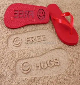 Custom eva beach embossed logo flip flop