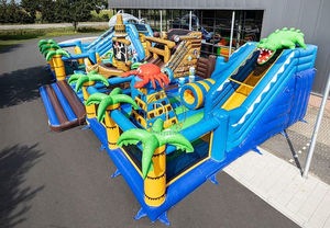Parque de Atracciones con temática inflable, parque de juegos con parque de atracciones divertido, ciudad, vida marina, mundo grande, casa de rebote - Product Image 2