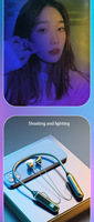 Luces de ambiente para dormitorio, paquete de 2, computadora de deportes electrónicos, lámpara de ambiente de recogida de sonido de escritorio, lámpara de ambiente de música