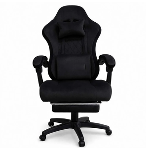 Chaise de <span class=keywords><strong>Gamer</strong></span> en Cuir PU Réglable, Pivotante, avec Repose-Pieds, Siège Ergonomique <span class=keywords><strong>Fauteuil</strong></span> Inclinable pour Adultes – Vente Directe Usine - Product Image 1